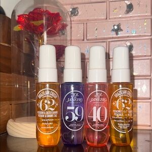Sol de Janeiro & Brazilian Crush Mini Perfume Mists - Orange, Purple, Pink